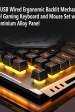 Mechanical Feel Gaming Keyboard Mouse Set