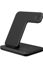 Z5A QI Vertical Magnetic Wireless Charger for Mobile Phones & Apple Watches & AirPods / Samsung Galaxy Buds / Huawei Free Buds, with Touch Ring Light